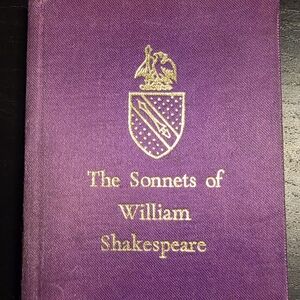 Shakespeare Hard Back Book with Gold Accents